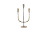 Mbata Brass Candelabra - Antique Brass-nkuku