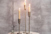 Mbata Brass Candlestick - Antique Brass-nkuku