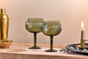 Mila Gin Glass - Dark Emerald - (Set of 2)-nkuku