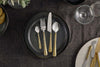 Osko Cutlery Set - Brushed Gold (Set of 16)-nkuku