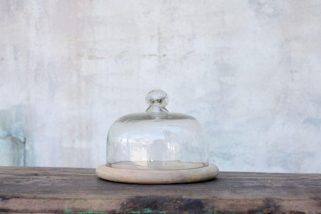 Recycled Glass Bell Dome - Small-nkuku