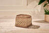 Shimla Square Seagrass And Palm Leaf Basket-nkuku