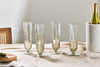 Sigiri Champagne Glass - Clear - (Set of 4)-nkuku