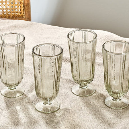 Sigiri Tall Wine Glass - Clear - (Set of 4)-nkuku