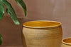 Tembesi Etched Planter - Antique Brass-nkuku