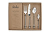 Usa Cutlery Set - Brushed Silver (Set of 16)-nkuku