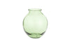 Vanita Glass Vase - Green - Wide-nkuku