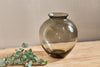 Vanita Glass Vase - Smoke - Wide-nkuku