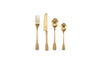 Veeta Cutlery Set - Brushed Gold (Set of 16)-nkuku