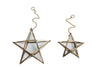 Nkuku DECORATIVE ACCESSORIES Antique Brass Glass Star