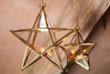 Nkuku DECORATIVE ACCESSORIES Antique Brass Glass Star