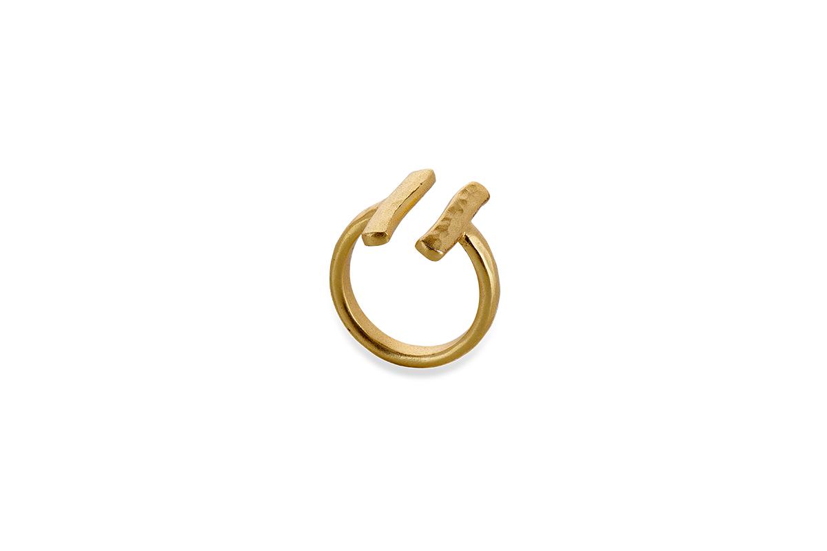 Nkuku Jewellery & Accessories Atili Double Bar Ring Band