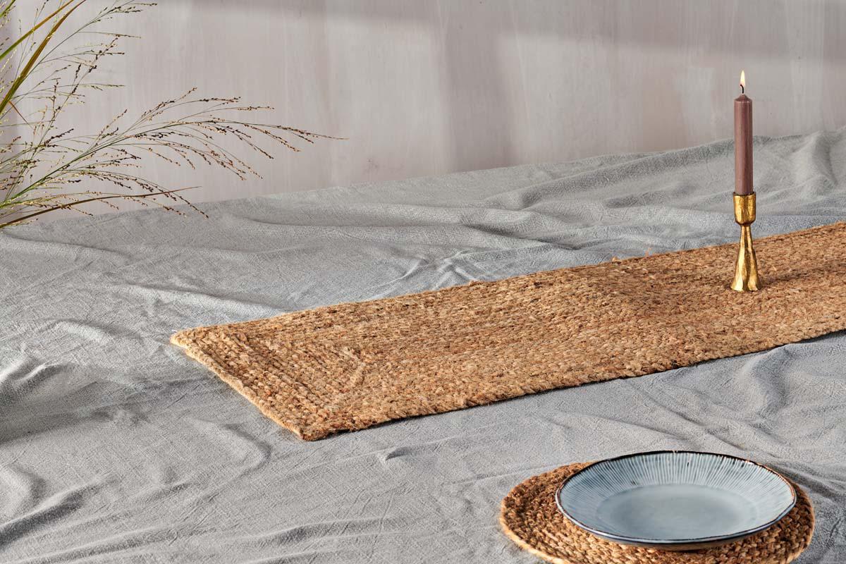 Nkuku TABLE ACCESSORIES Braided Hemp Table Runner