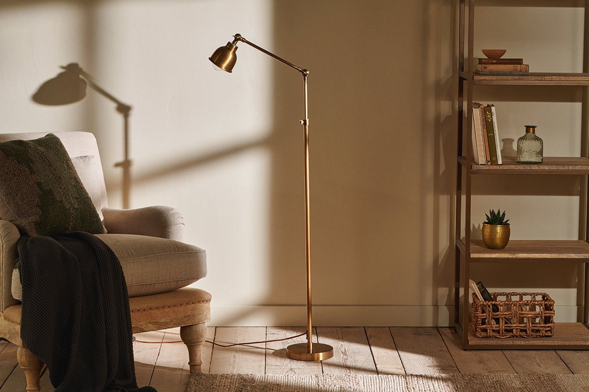 Nkuku LAMPS AND SHADES Chapda Task Floor Lamp