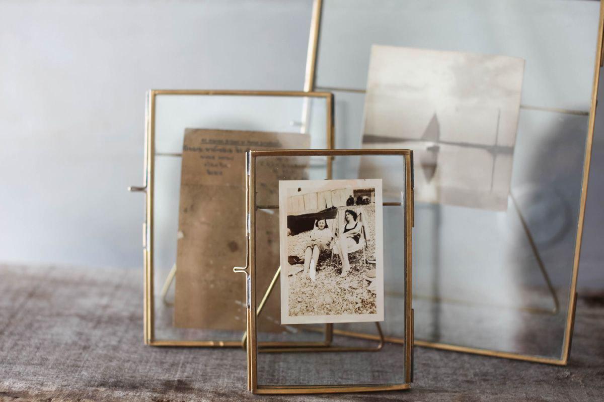 Nkuku Photo Frames Danta Antique Brass Frame