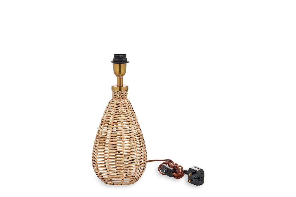 nkuku LAMPS AND SHADES Darma Wicker Lamp - Small Tall