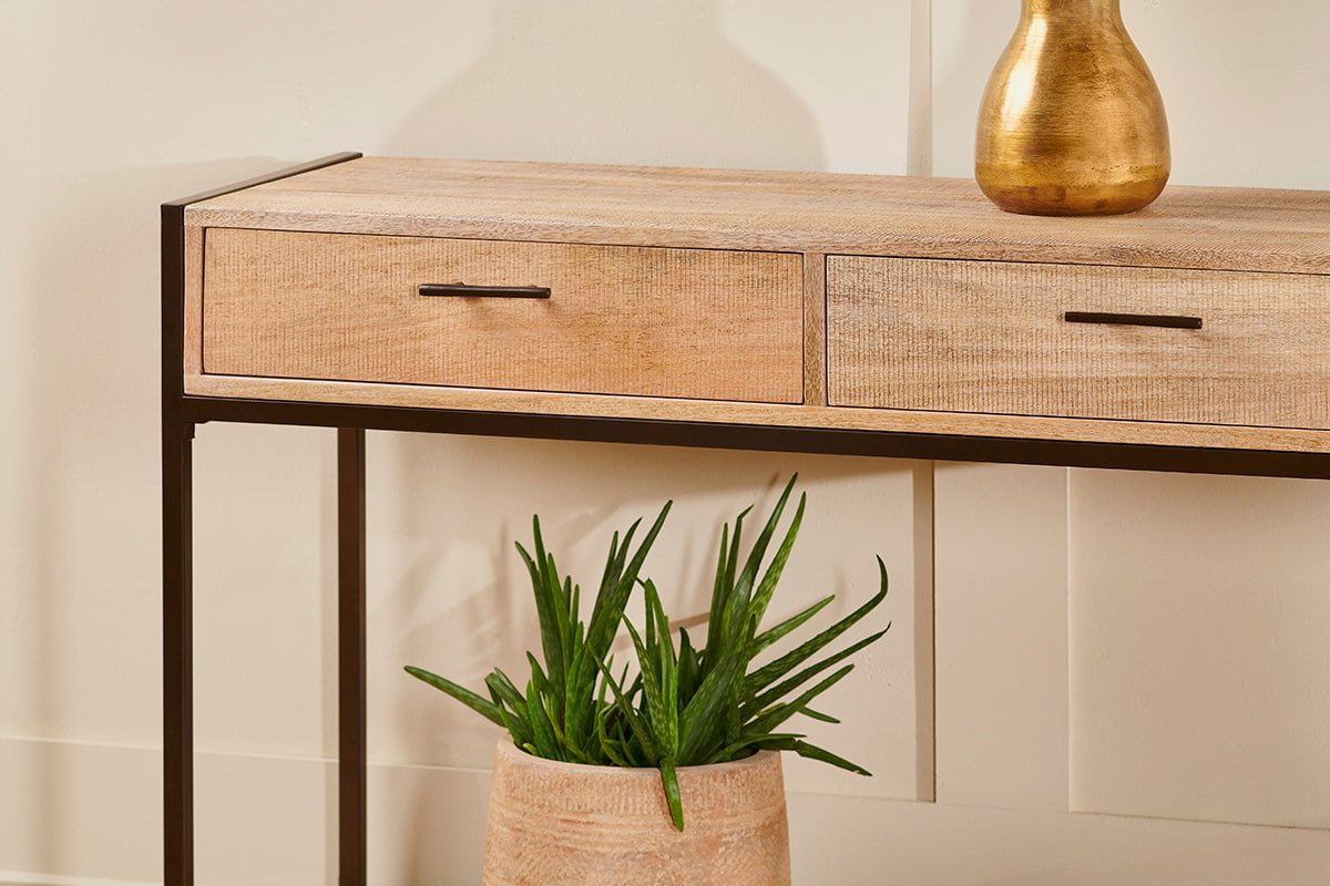 nkuku TABLES Dasai Mango Wood Console Table