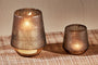 nkuku CANDLES HOLDERS & LANTERNS Dera Etched Glass Tealight