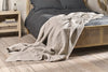 Nkuku TEXTILES Deuli Linen Bed Quilt - Natural