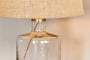 nkuku LAMPS AND SHADES Edina Recycled Glass Table Lamp - Clear - Small