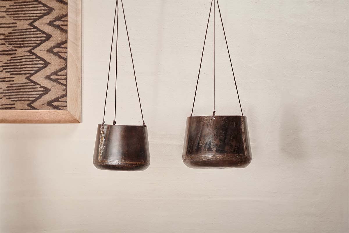 Nkuku VASES & PLANTERS Endo Reclaimed Iron Hanging Planter