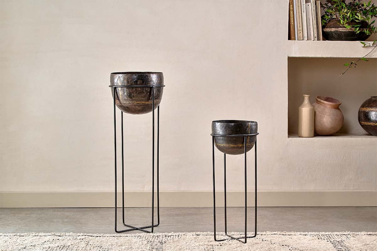 Nkuku VASES & PLANTERS Endo Reclaimed Iron Planter Stand