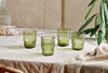 nkuku GLASSWARE Fali Tumbler - Olive - Set Of 4