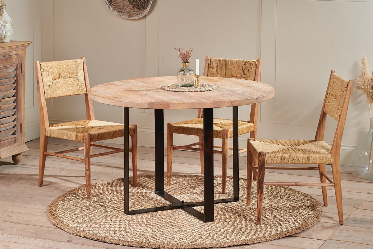 nkuku TABLES Fia Round Dining Table