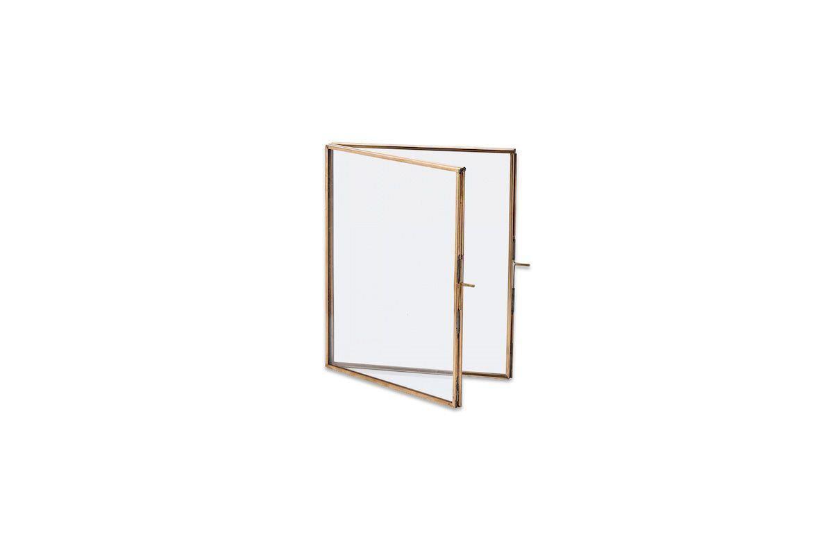 Nkuku Photo Frames Folded Danta Frame - Antique Brass