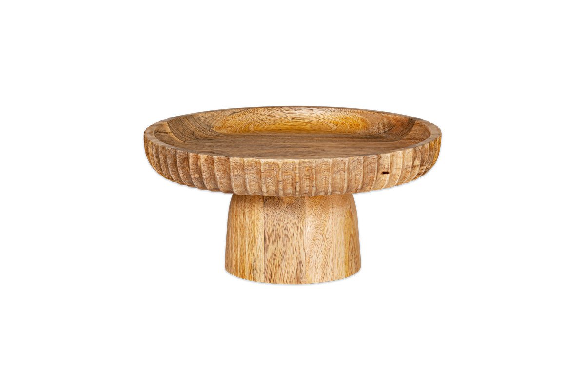 nkuku SERVEWARE Gavivi Mango Wood Stand