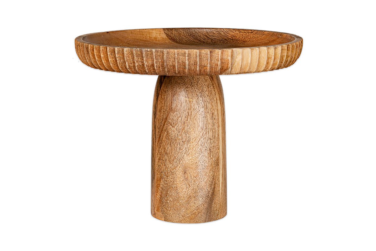 nkuku SERVEWARE Gavivi Mango Wood Stand