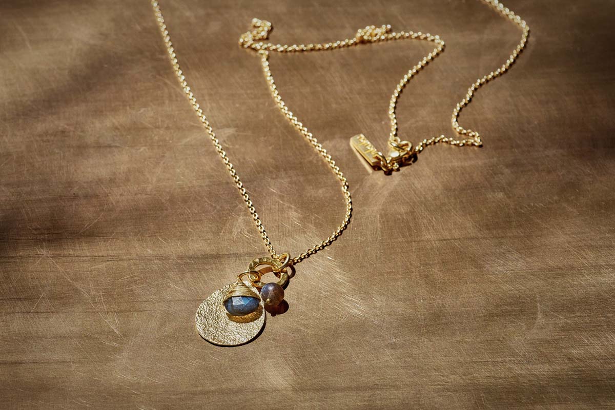 Nkuku JEWELLERY & ACCESSORIES Idalia Labradorite Necklace