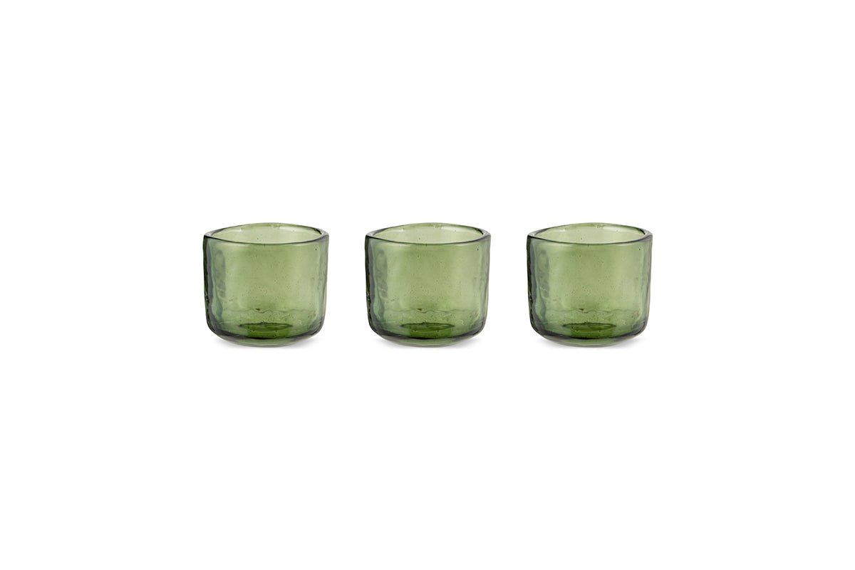 Nkuku CANDLES HOLDERS & LANTERNS Irda Glass Small Tealight