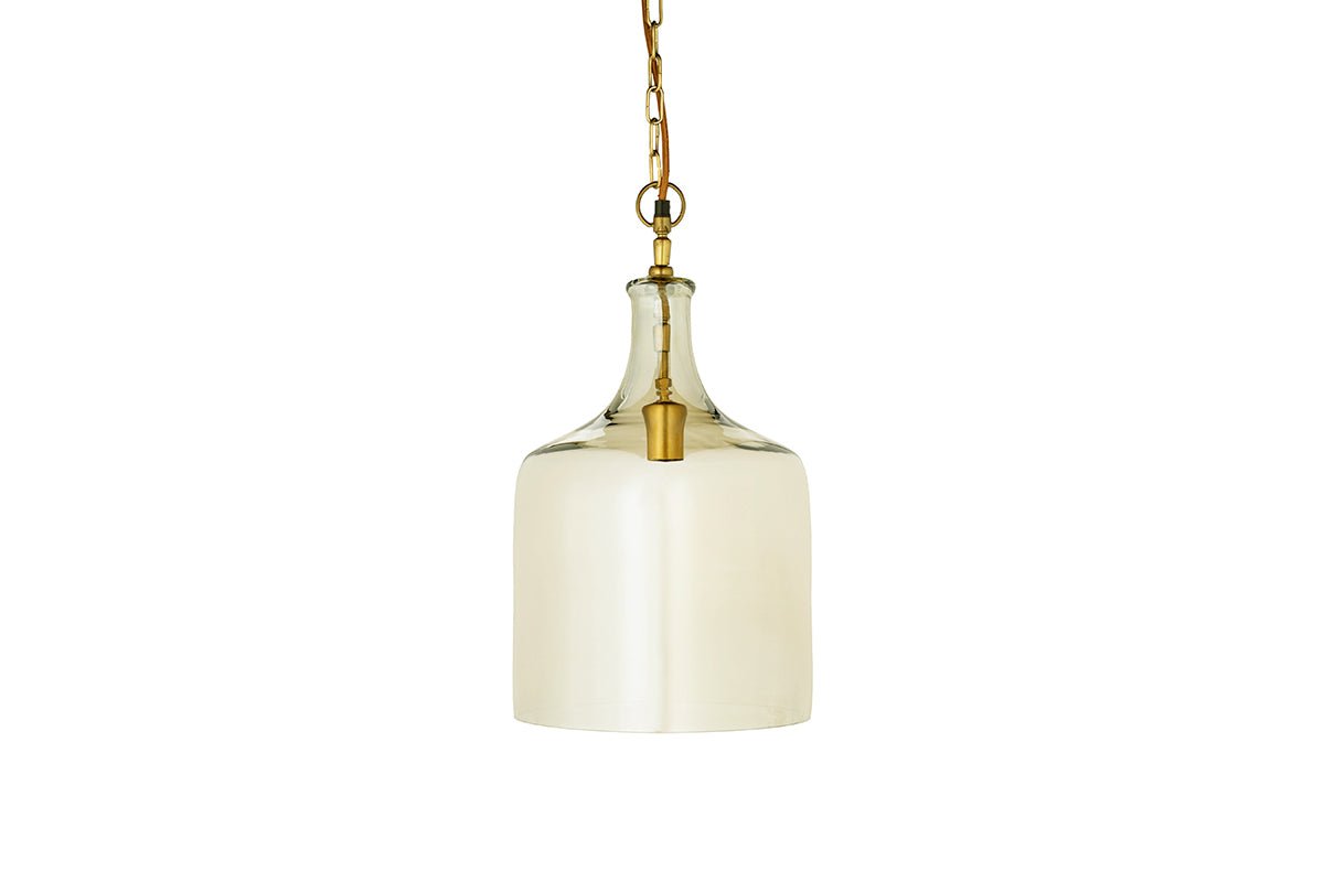 Nkuku LIGHTS Kalsi Recycled Glass Pendant Light - Lustre - Small