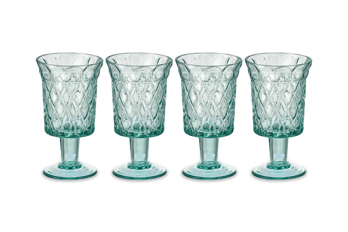 Nkuku Glassware Karala Wine Glass (Set of 4)