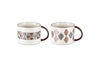 nkuku TABLEWARE Karissa Mug - Black & Brown - Set of 2