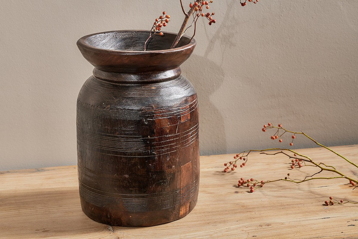 nkuku GIFT JEWELLERY & ACCESSORIES Kawasan Reclaimed Traditional Tall Pot