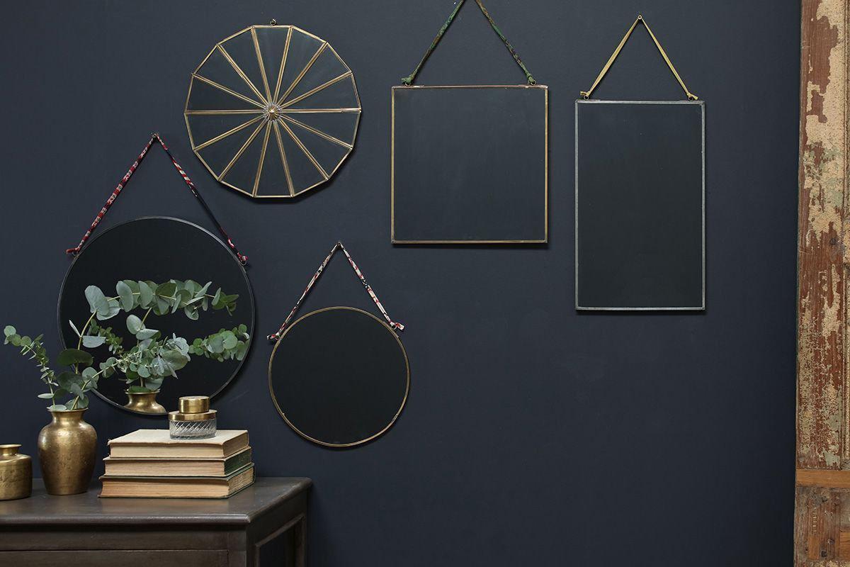 Nkuku Mirrors Kiko Round Mirror - Brass