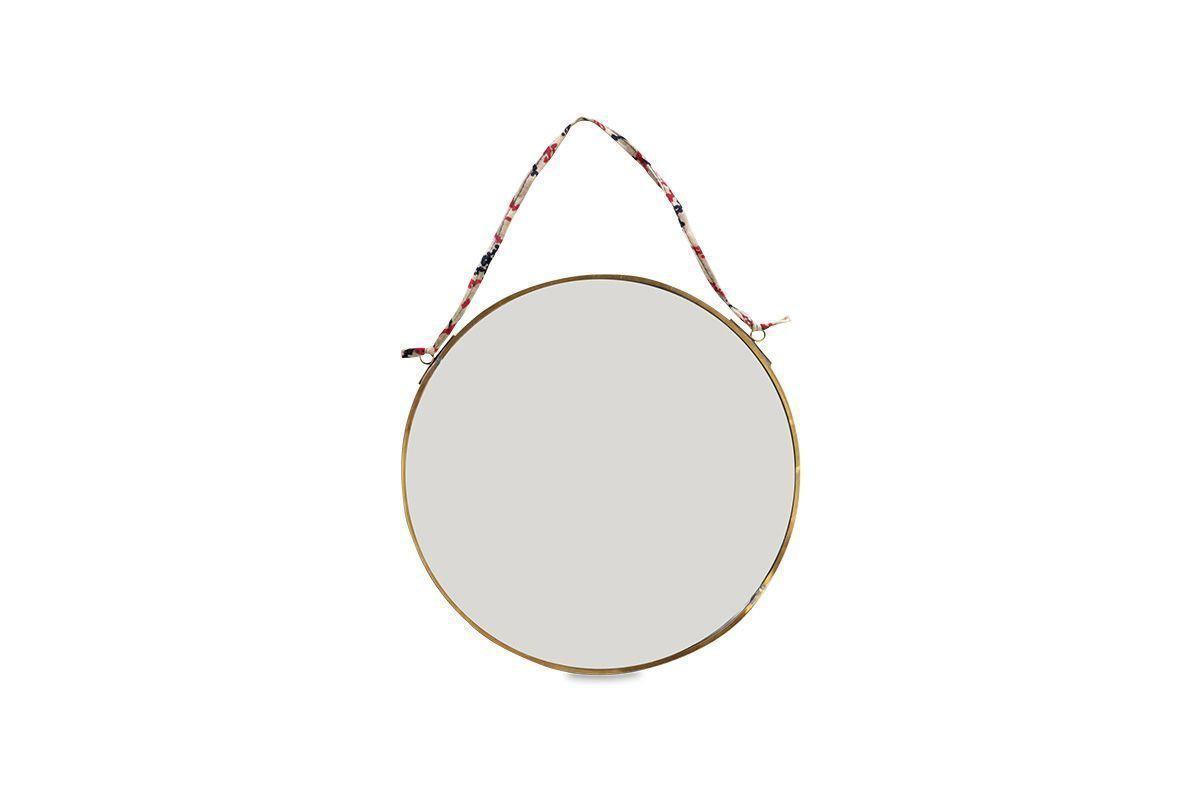 Nkuku Mirrors Kiko Round Mirror - Brass