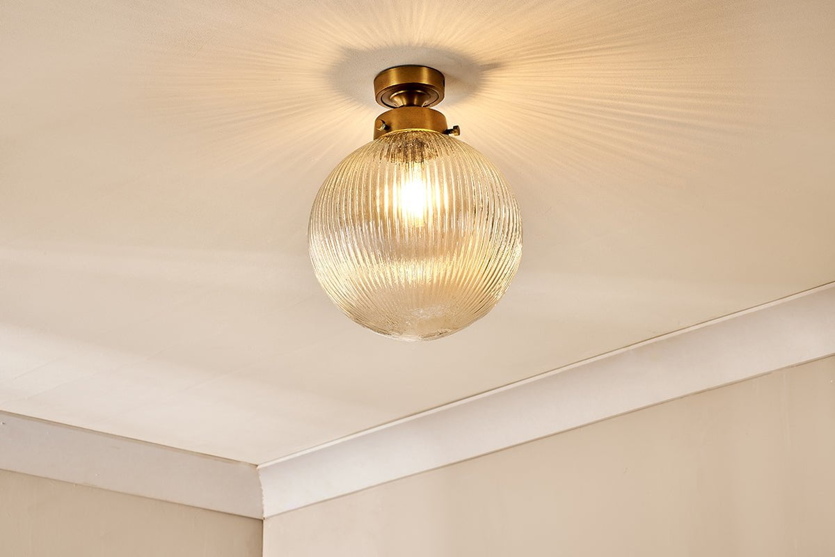 nkuku LIGHTS Konnie Bathroom Ceiling Lamp Globe - Clear