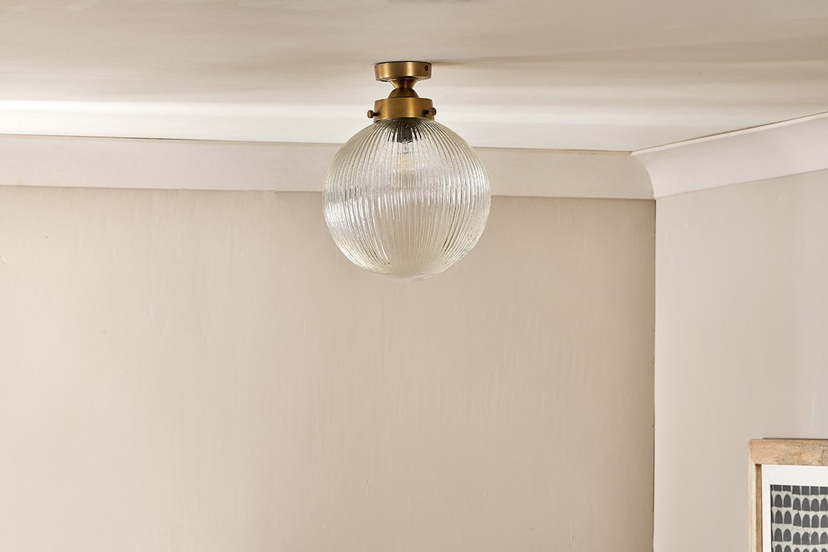 nkuku LIGHTS Konnie Bathroom Ceiling Lamp Globe - Clear