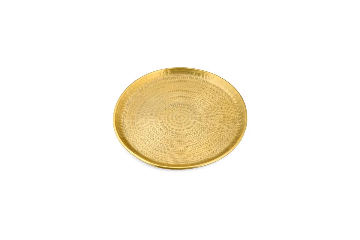 Nkuku SERVEWARE Mahika Tray - Antique Brass