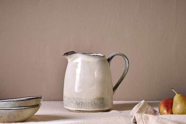 Nkuku SERVEWARE Malia Jug - Cream - Large