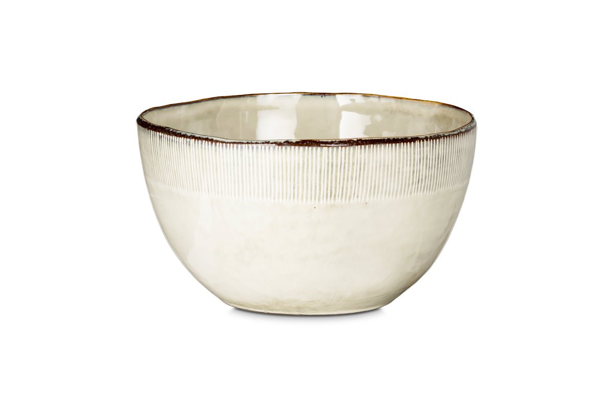 Nkuku SERVEWARE Malia Serving Bowl - Cream