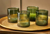 Nkuku Glassware Mila Tumbler - Dark Emerald (Set of 4)