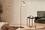 Nkuku LIGHTING Mulia Glass Floor Lamp - Antique Brass