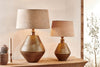 nkuku LAMPS AND SHADES Nalgonda Lamp - Antique Brass - Small