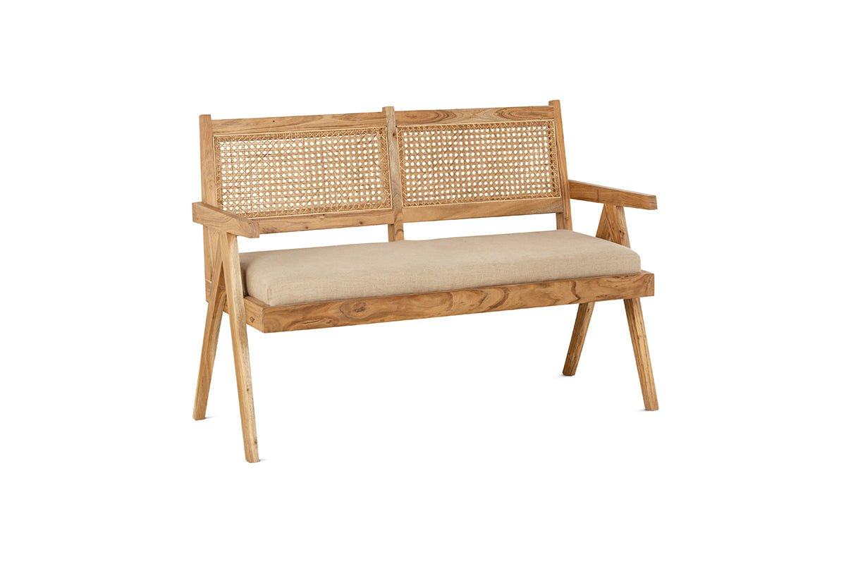 Nkuku CHAIRS STOOLS & BENCHES Nalrina acacia and cane sofa