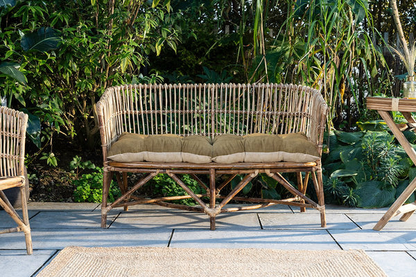 nkuku OUTDOOR LIVING Nesari Rattan Sofa