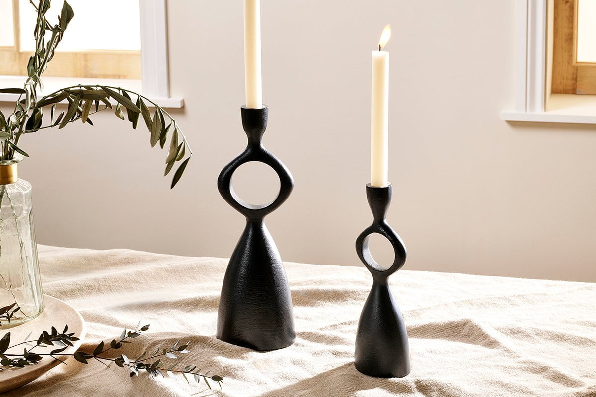 nkuku CANDLES HOLDERS & LANTERNS Ooty Candlestick Holder